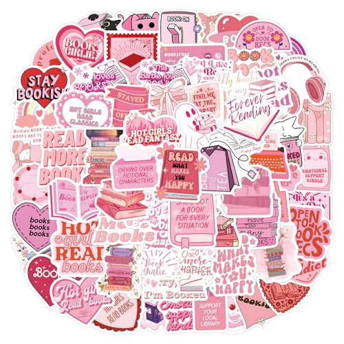 ZWWOGE 120 adesivi per libri Kindle, adesivi per laptop, lettore di e-book, bottiglia d'acqua, stickers aesthetic, summer stickers, adesivi in vinile impermeabili, per ragazze, sporco olografico
