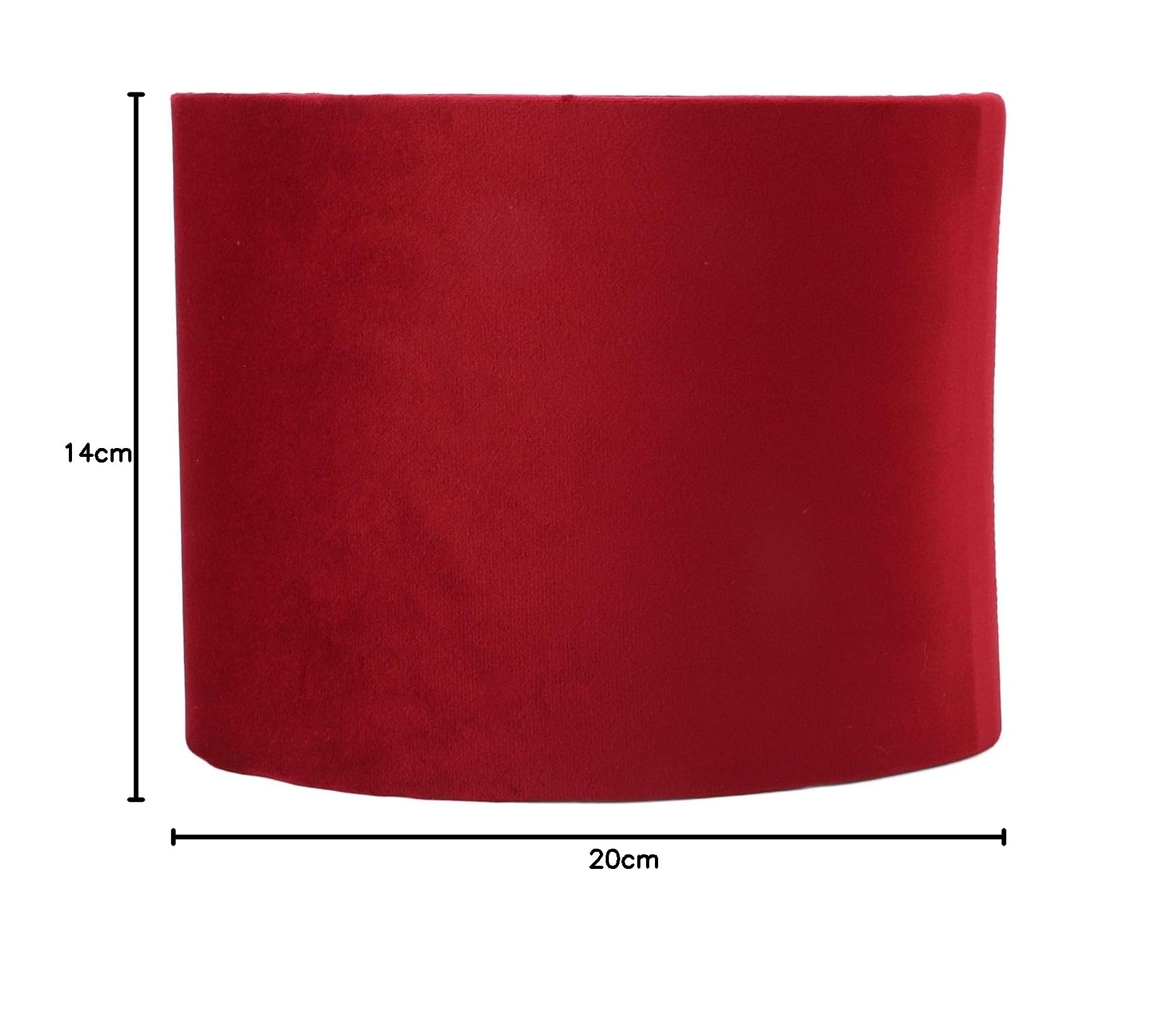 Pantalla Ovalada de Luz Suave E27 E14 Lámpara Moderna Universal, Iluminación Decorativa para Lámpara de Mesa y Piso rojo