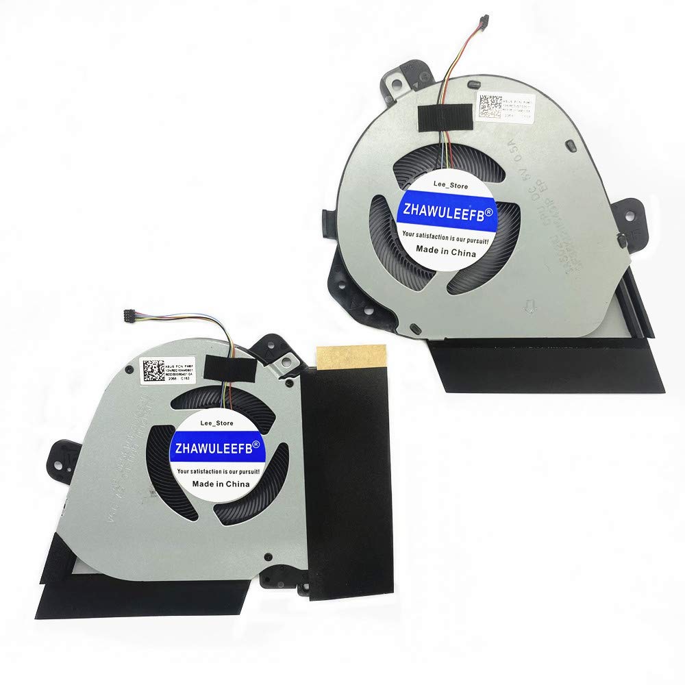 Replacement New Fan for Asus Rog GA502DU GA502IU GX505 GX505D GX505DW GX505DV CPU Gpu Cooling Fan Dual Fan DC 5V DFS5K12304363C DFS5K12115491P