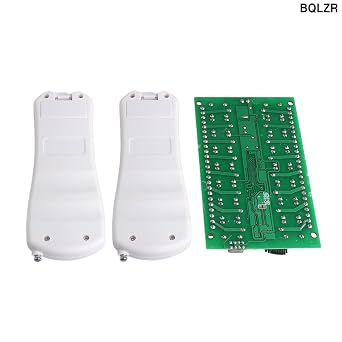 Inching/Self-Lock/Interlocked 12V 16Channel 433MHZ Wireless Relay Remote Control Switches 2 Remote Controls with 1 Receiver Board