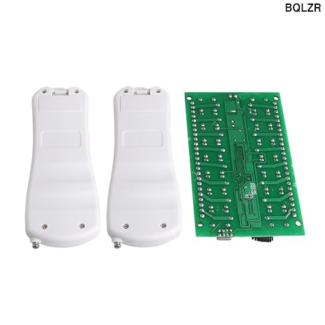 Inching/Self-Lock/Interlocked 12V 16Channel 433MHZ Wireless Relay Remote Control Switches 2 Remote Controls with 1 Receiver Board