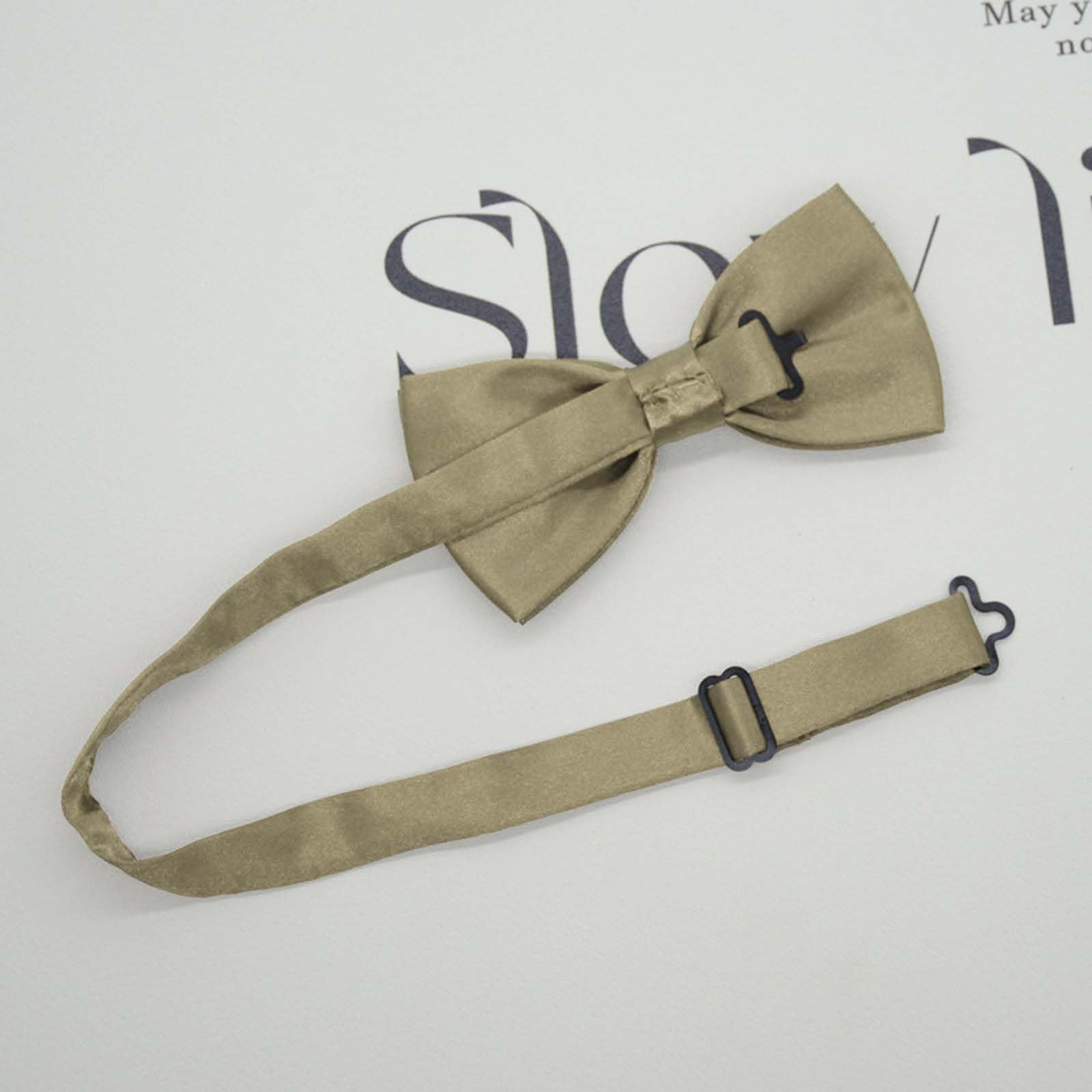 Klassische gebundene Fliege Kids & Men’Formal Solid, Verstellbar Vorgebundene Fliege Herren Jungen Anzug Fliege, Handgefertigt, für Erwachsene & Kinder für Hochzeitsfeier Ausgefallene