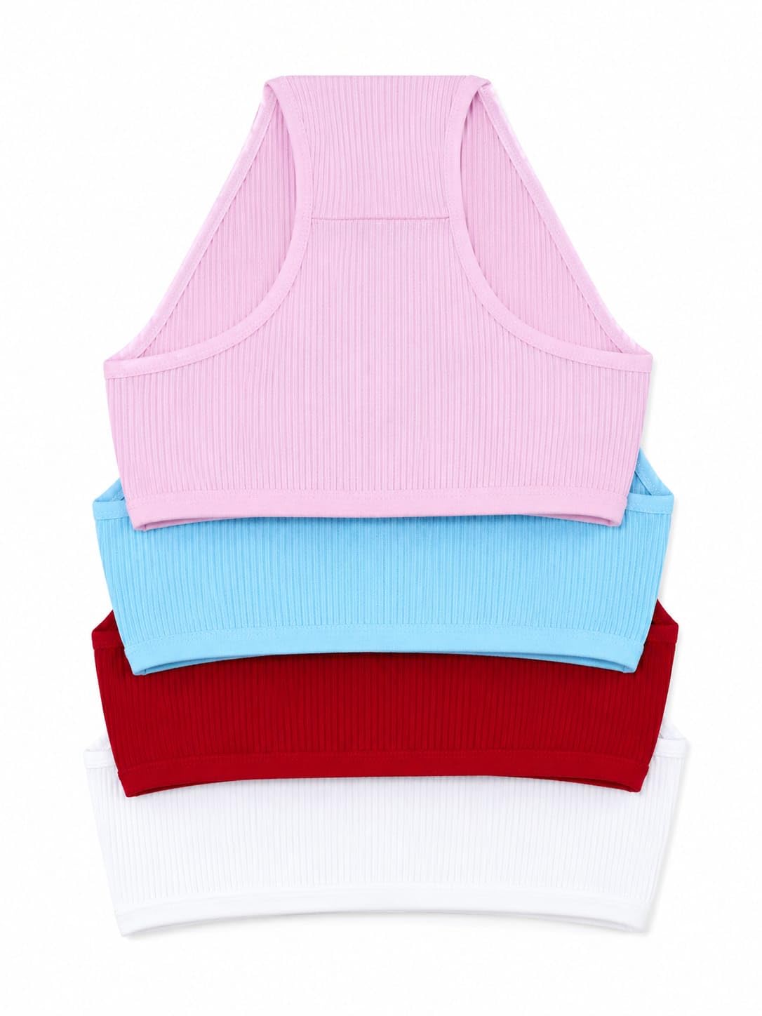 Women's Cotton Blend Ribbed Panty Pack of 4, Soft Stretch Comfortable Everyday Innerwear, Breathable Mid Waist Panties for Women, Multicolor-image-20