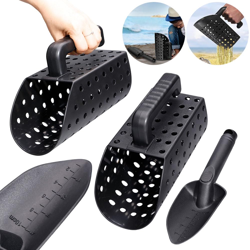Ensemble d'outils de creusement de et à sable de plage – Accessoires de détecteur de métaux pour enfants et adultes – Plastique ABS