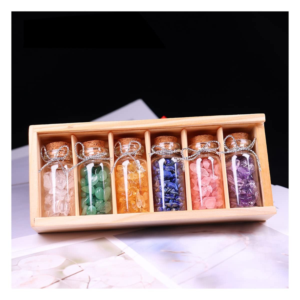 Piedra de cristal natural LQYXGS de alta pureza en set de 6 piezas selectas