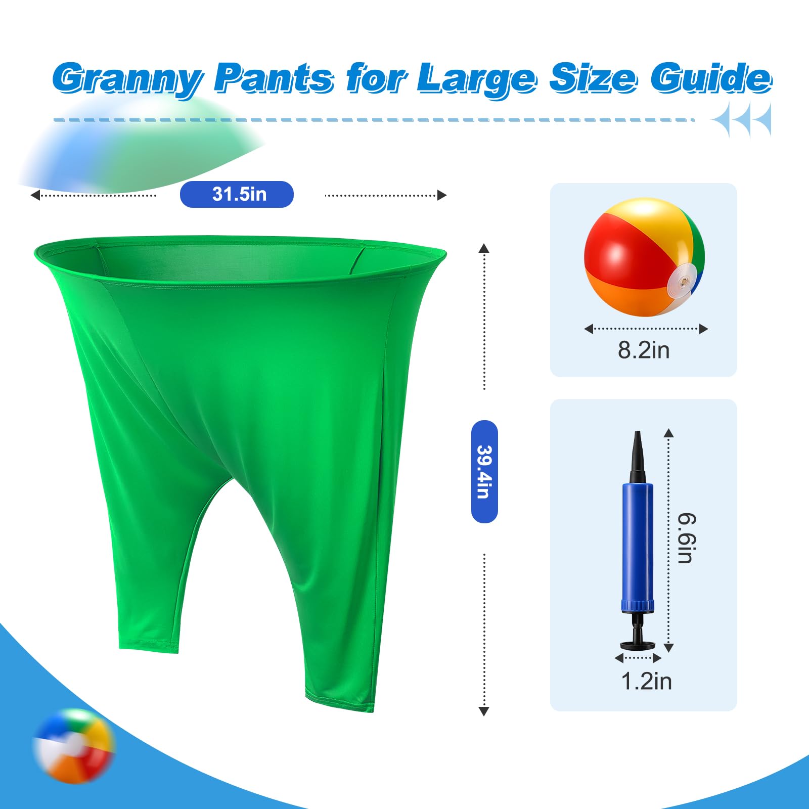 Granny Pants Hof-Spielsets, 4-teiliges Set für Familienpartys, Outdoor-Spiele mit Hüpfbällen für Erwachsene und Kinder, das Familientreffen, ultimative Hinterhof-Party-Spiele