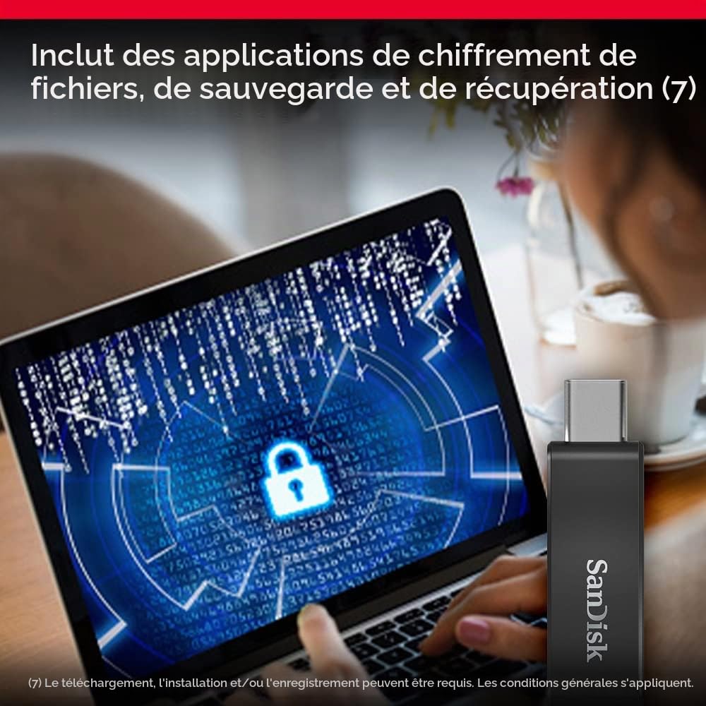 SanDisk 256 Go Ultra, Clé USB USB Type-C