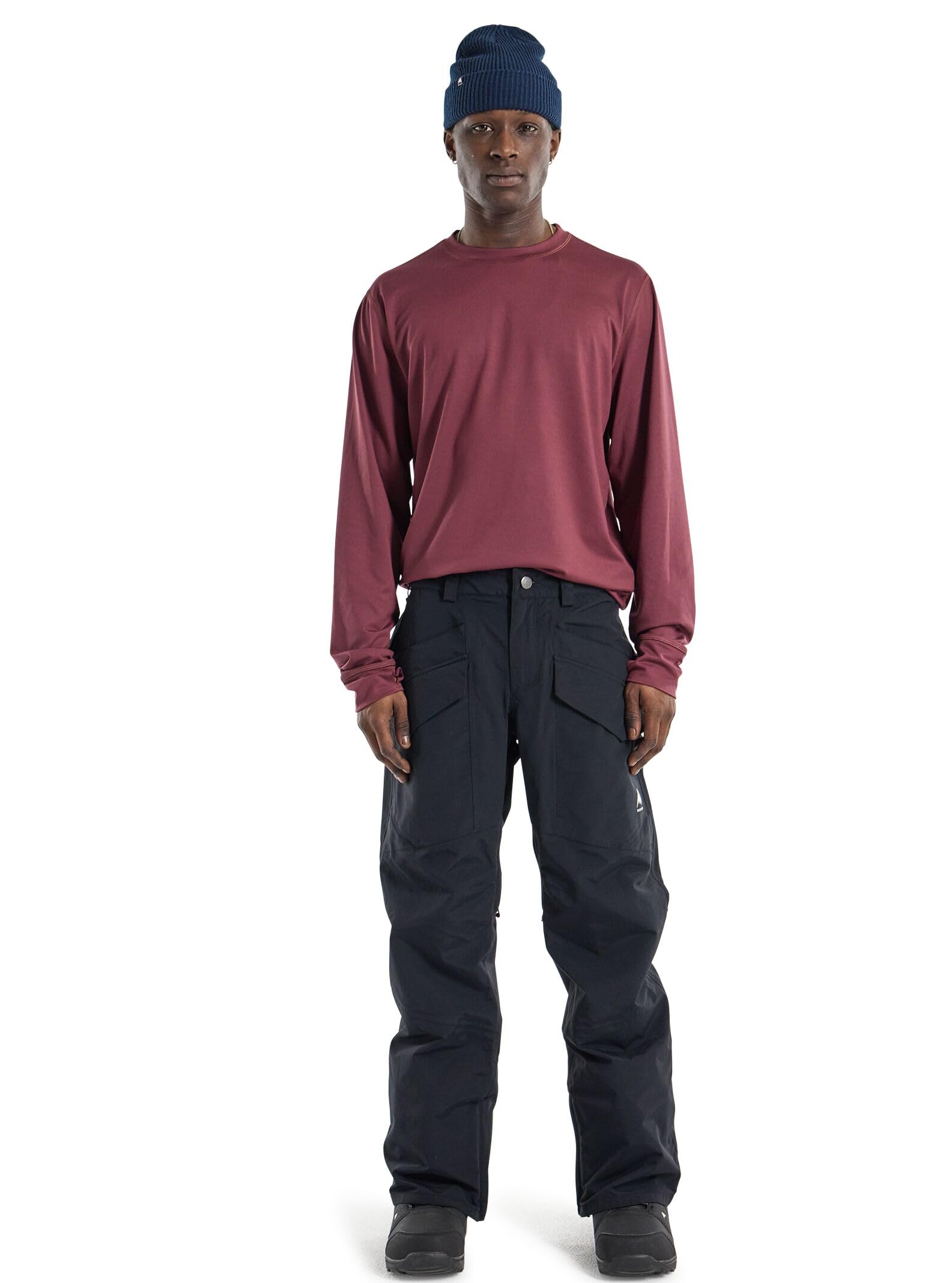 Burton – Pantalón de esquí y Snow Covert 2.0 True Black para hombre, color negro
