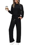 Two Piece Sets for Women Mock Neck Matching Sets Loungewear Fall Clothes Travel Outfits Fashion 2025 XS-2XL