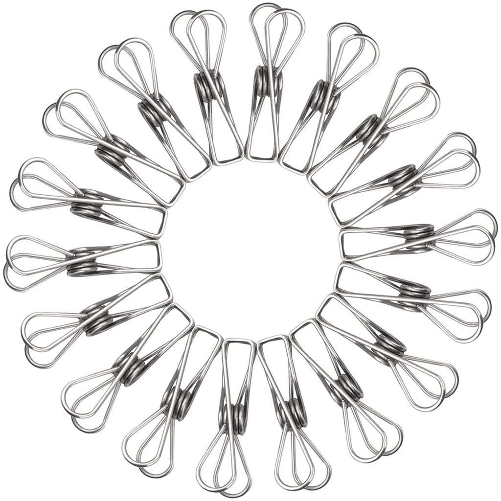 Buy HASTHIP® 20Pcs Clothes Clips, Stainless Steel Clips for Clothes