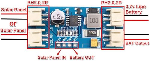 Miniatura 6 de Taidacent CN3791 Cargadores solares MPPT cargador de batería solar 6V 12V MPPT controlador de carga solar 3.7V 4.2V 2A Li módulo de placa de carga