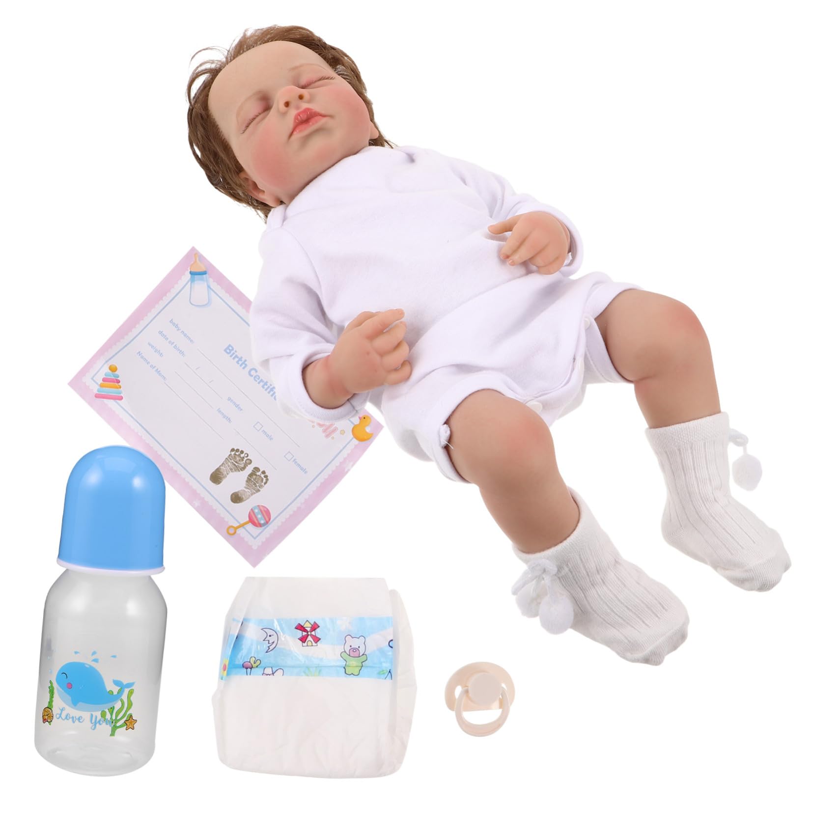 Toddmomy Bambola Ragazzo Ragazza Ragazza Realistica Corpo Morbido e Carino Bambina per Gioco di Finzione e Simulazione del Ragazzo