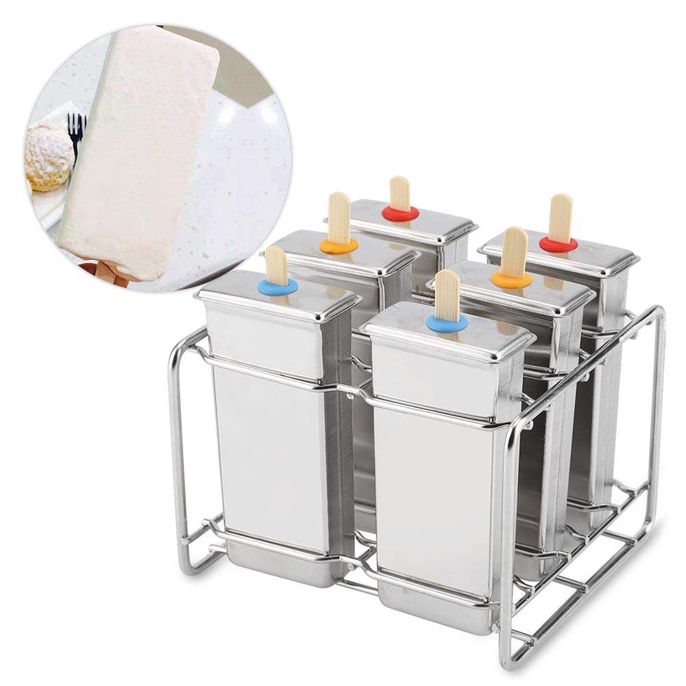 DIY Eismaschine Edelstahl Eis am Stiel Formen Eis Formen Kostenlose Eis am Stiel Form wiederverwendbare Easy Release Eismaschine(3#)