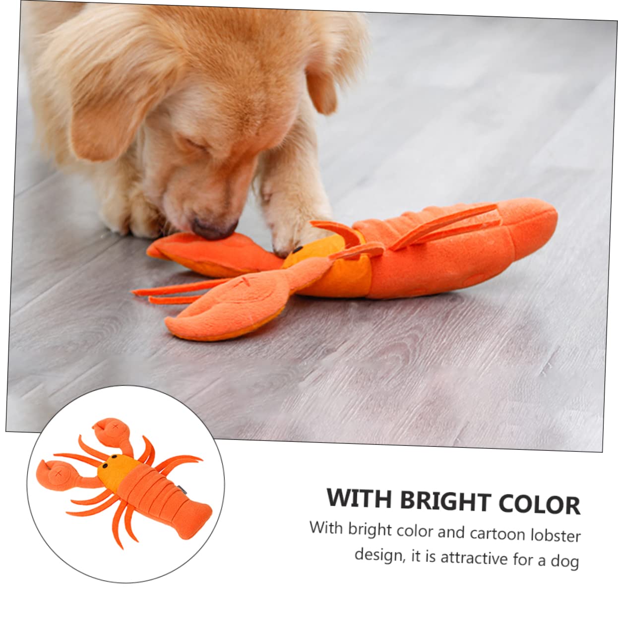Angoily 3stücke Pet Snuffle Toy Für Hunde Cartoon-Lobster Design Interaktive Futter Und Trainingsmatte Fördert Langsames Fressen Und Schnüffelspiel Für Tägliche Beschäftigung Und