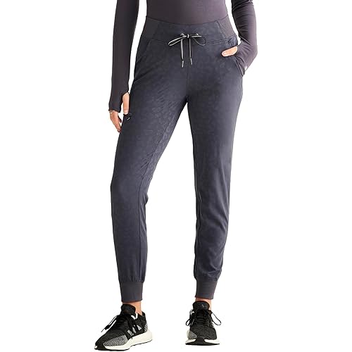 Healing Hands Scrubs for Women Jogger Scrub Pant Trinity Bottom with 6 Pockets, Mid-Rise Pull-on Rib-Knit Waistband HH003
