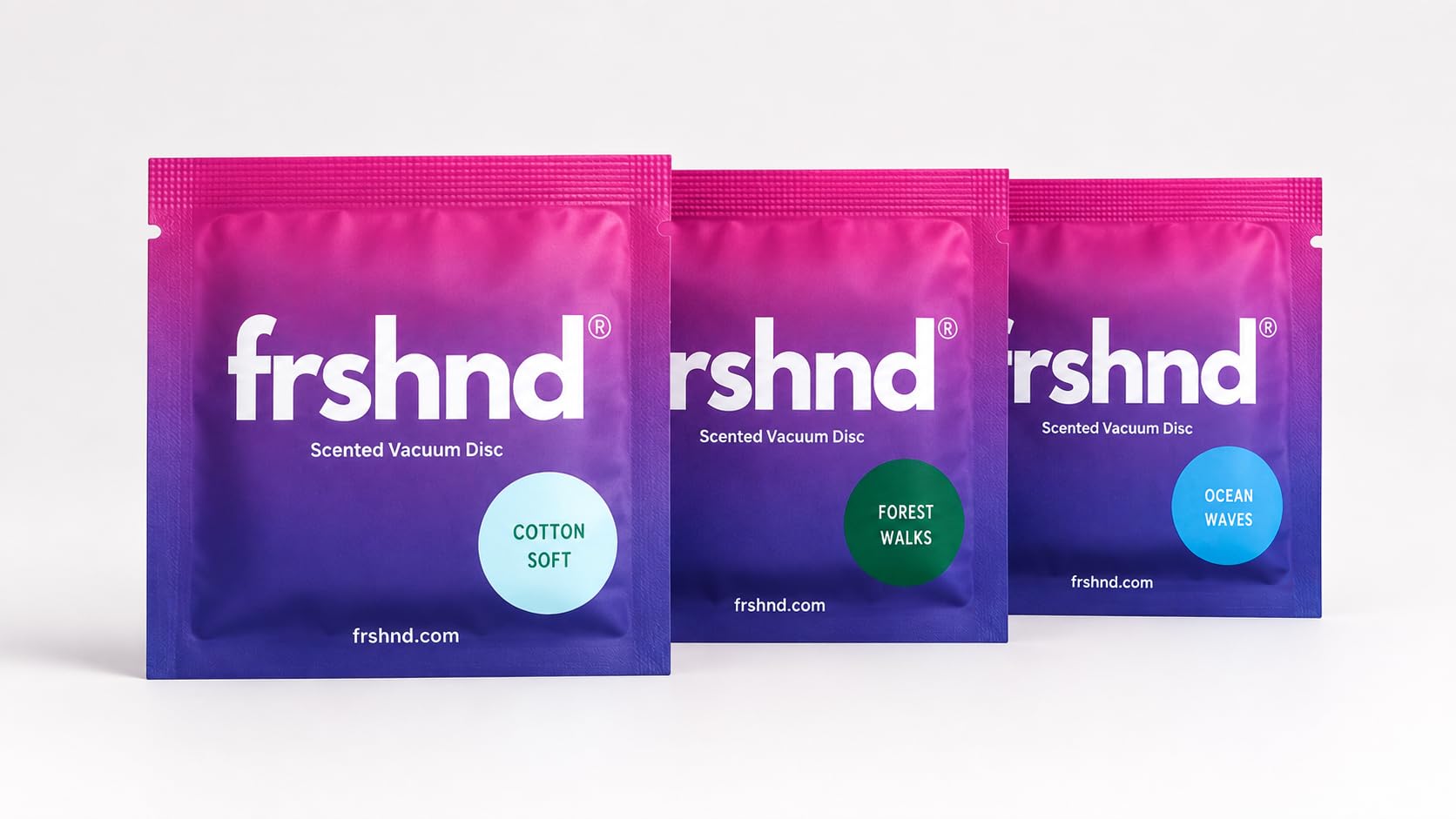 Scented Vacuum Discs - 3 Pack - Long Lasting Freshness - Luxury Fragrances - Eliminate Pet Odours - Individually Sealed