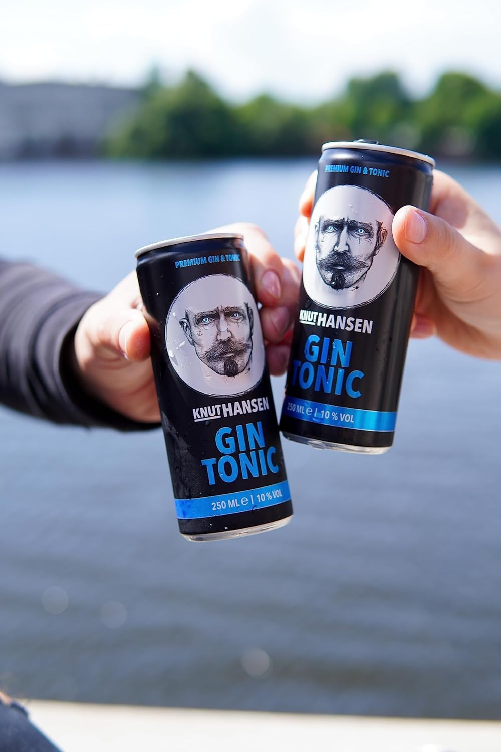 KNUT HANSEN GIN TONIC 10% vol. 12 x 250ml Dose Erfrischend trinkfertig