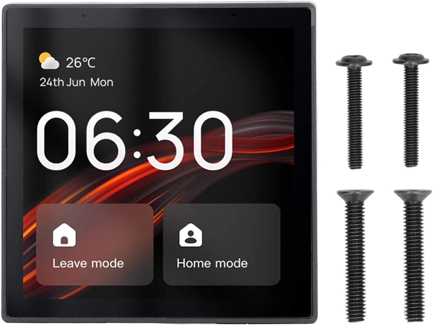 Smart Home Control Panel 4 Inch Touch Screen Wall Switch, WiFi Smart Switch Scene Controller Compatible with ZigBee and Bluetooth Devices, Voice Control for Lighting and Automation