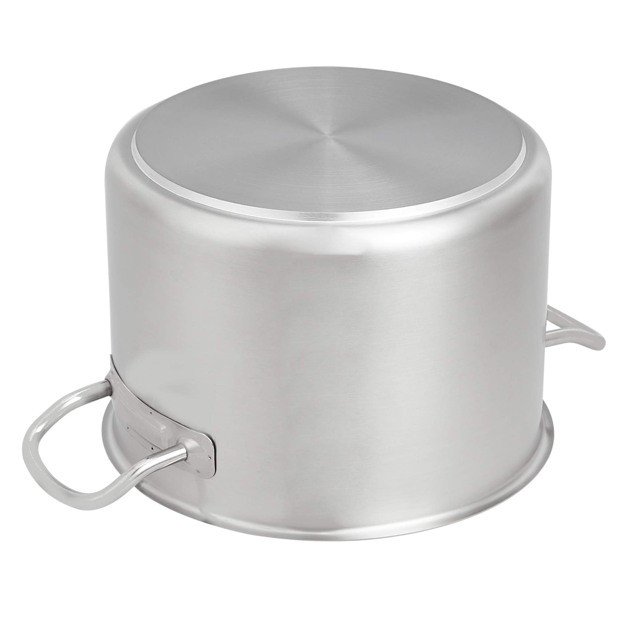 Amazon Basics Marmite avec couvercle Acier inoxydable avec revêtement aluminium 9.5 litres, Argenté