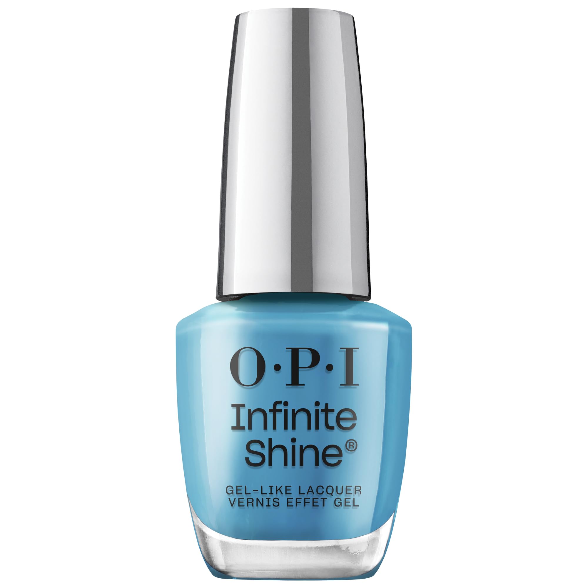 OPI Infinite Shine Blautöne – vorgehärtete Gel-Technologie ohne UV-Lampe – bis zu 11 Tage Halt – langanhaltender, veganer Nagellack – 15ml