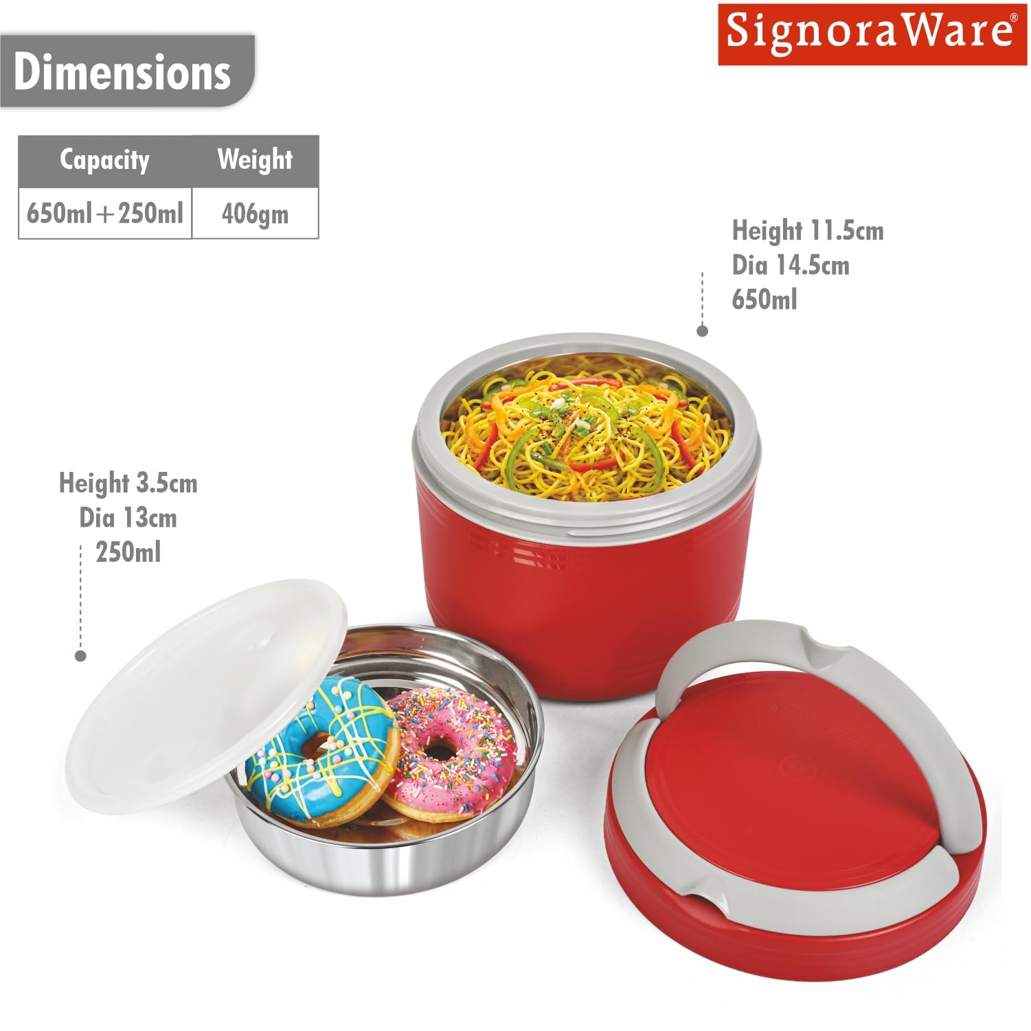 SignoraWare Big Bite Lunch Box - Leakproof & Insulated -2