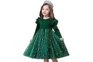 Adorable Girl's Christmas Dress: A Festive Delight for the Holiday Season