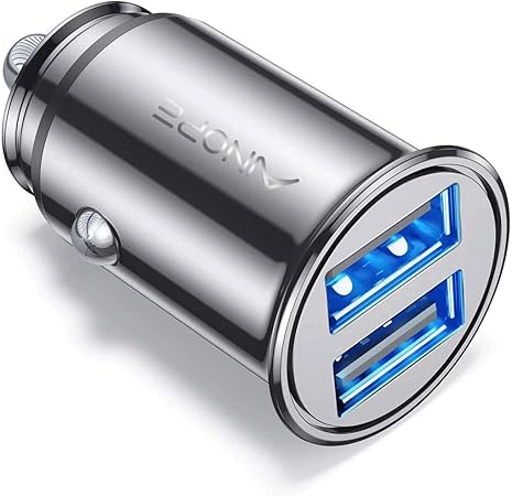 Amazon Co Jp Ainope シガーソケット Usb 24w 4 8a 超小型 オールメタル スマホ充電器 車 シガーusb ソケット デュアルusbポート シガーソケットミニフィット に対応 Iphone 11 Pro Max Xr X Ipad Air 2 Mini Note 10 9 Galaxy S10 S9 S8 Iqos Glo 対応 銀