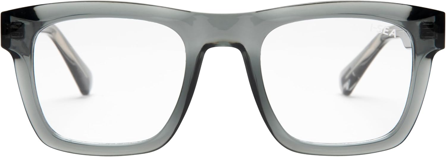 I-SEA Shaper Reader, Shadow, Men's Reading Glasses, Blue Light Blocking, Anti-Glare