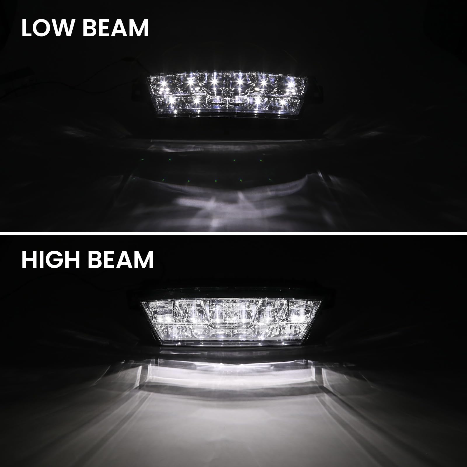 LUXEMOTO LED Headlight for Polaris Slingshot, Front Center