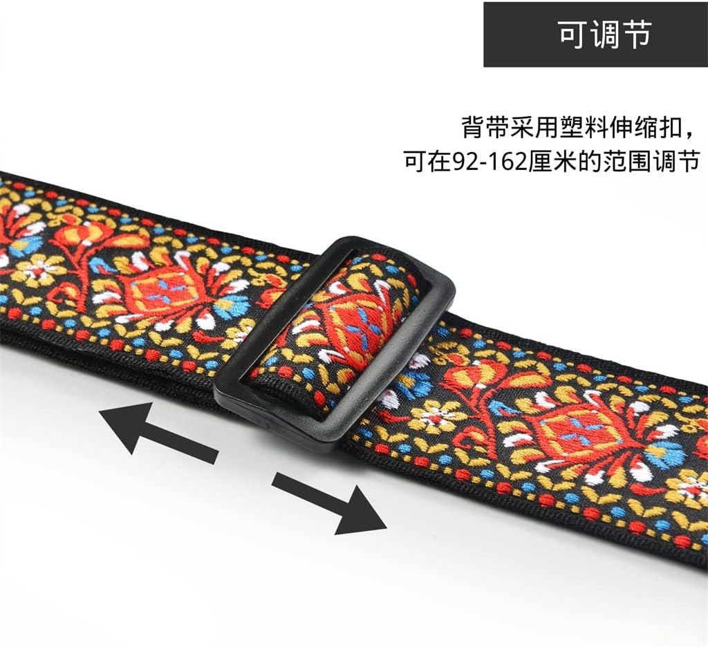 AFPSDLFJDLS ギターストラップレトロアコースティックギターベースエレキギターストラップ楽器アクセサリー