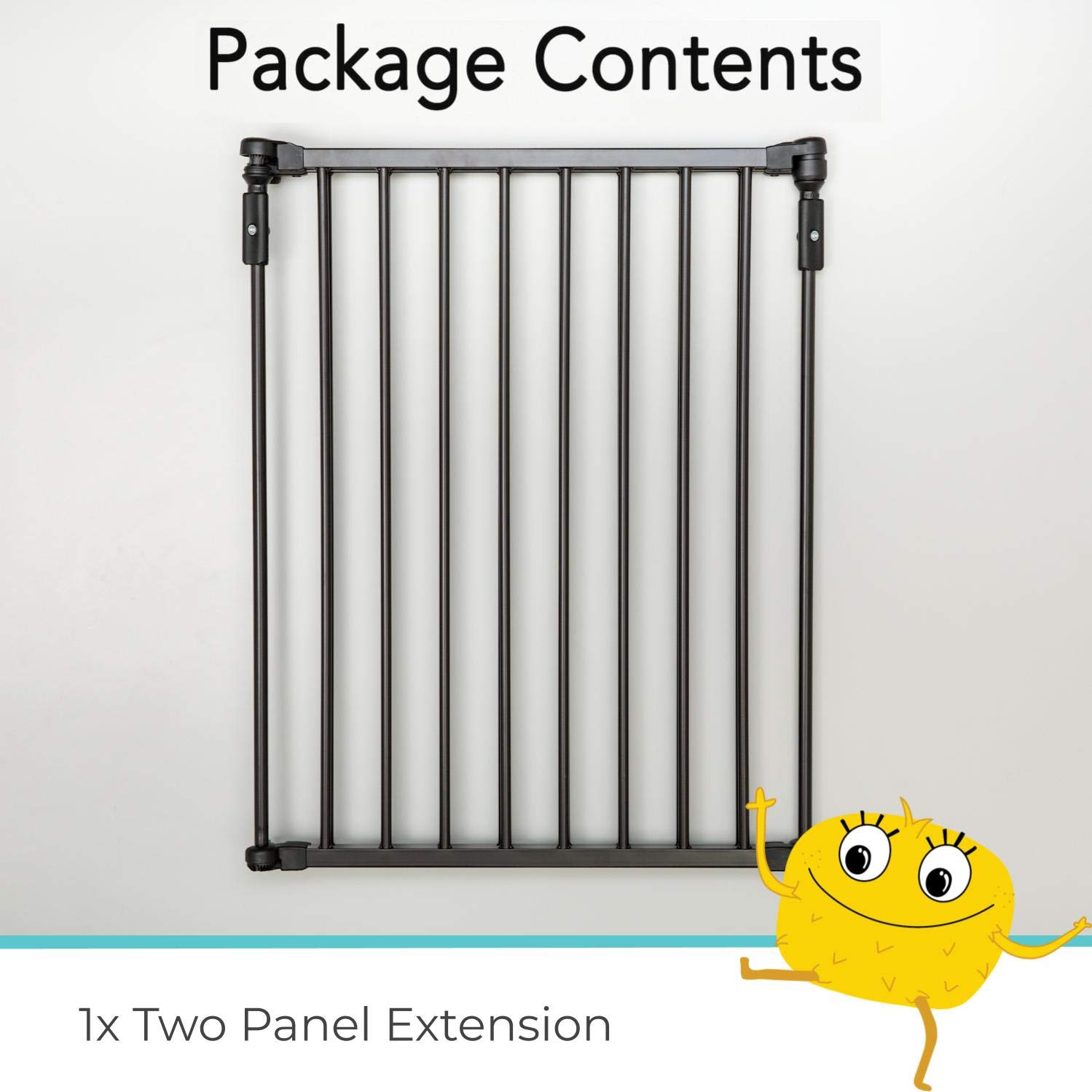 Super Deal Product Toddleroo by North States 2 Panel Extension for 3 in 1 Arched Décor Metal Superyard: Adds up to 48 for an Extra Wide Baby gate or Play Yard (48 Width, Matte Bronze)
