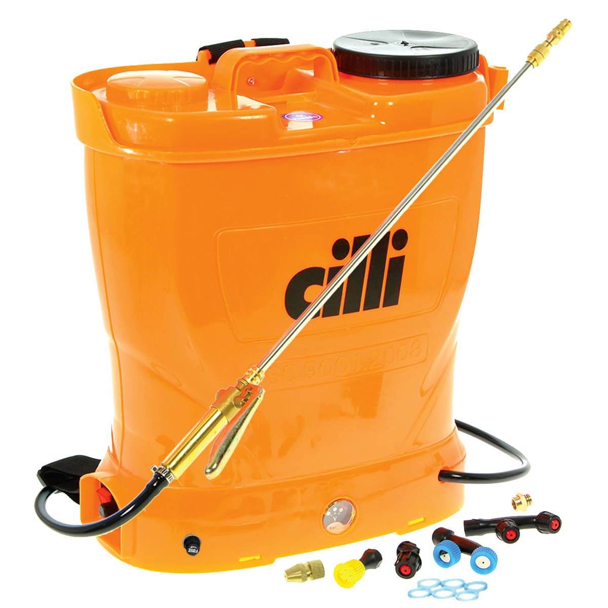 POMPA 16 LT BATTERIA A SPALLA LANCIA IN OTTONE TELESCOPICA