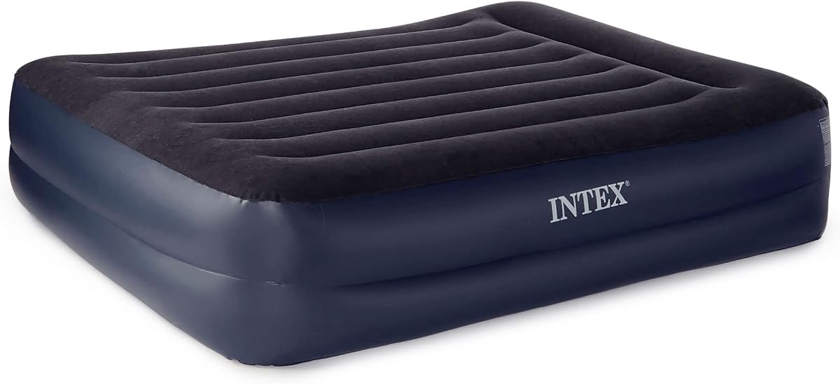 Dura-Beam Standard Series Pillow Rest Raised Airbed w/Built-in Pillow & Electric Pump