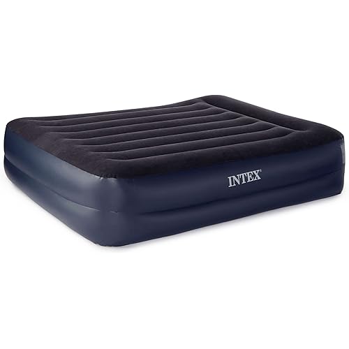 Intex Dura-Beam Standard Series Pillow Rest Raised Airbed w/Built-in Pillow & Electric Pump