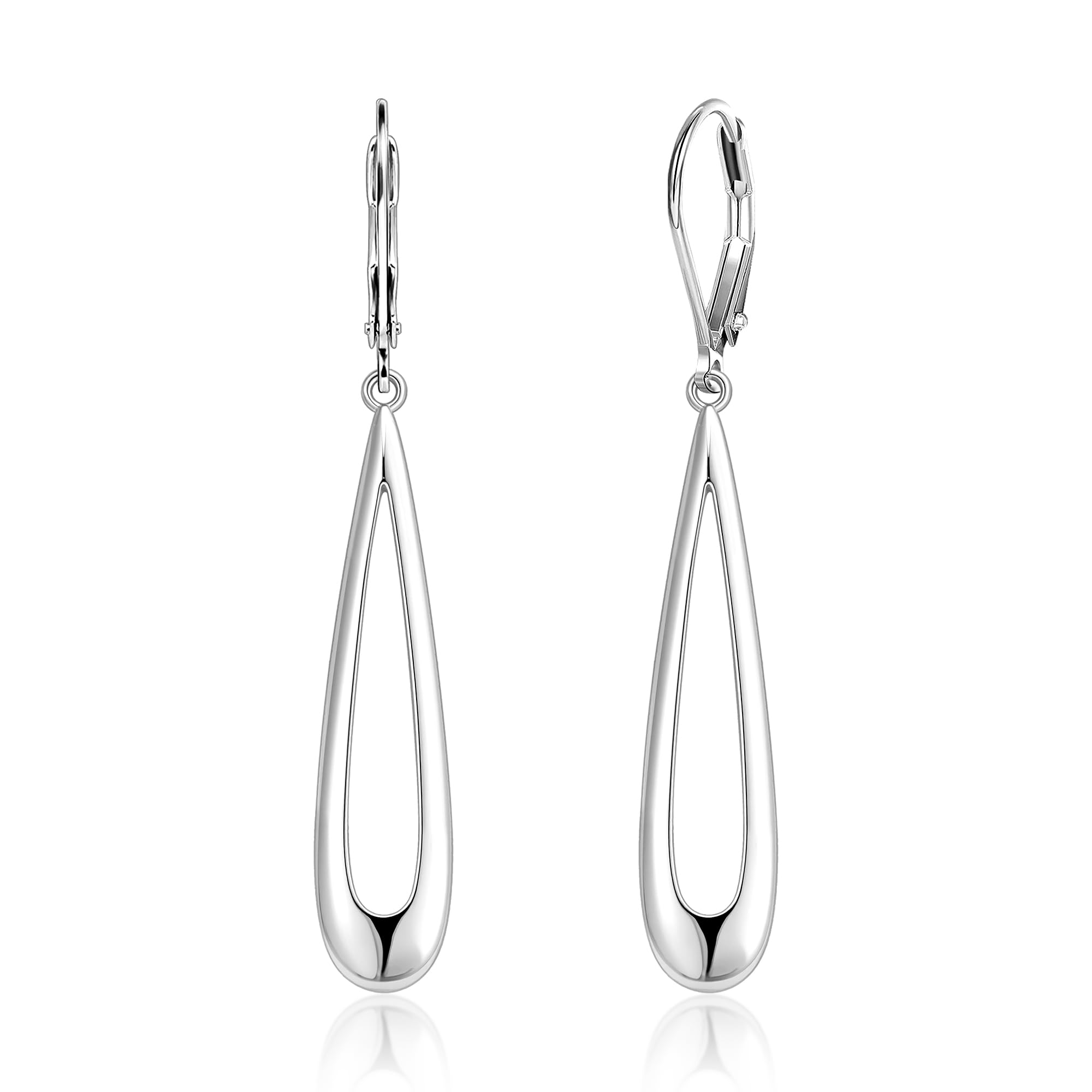 Silber Ohrringe Ohrstecker Silber 925, 2 Paar Creolen Ohrrin