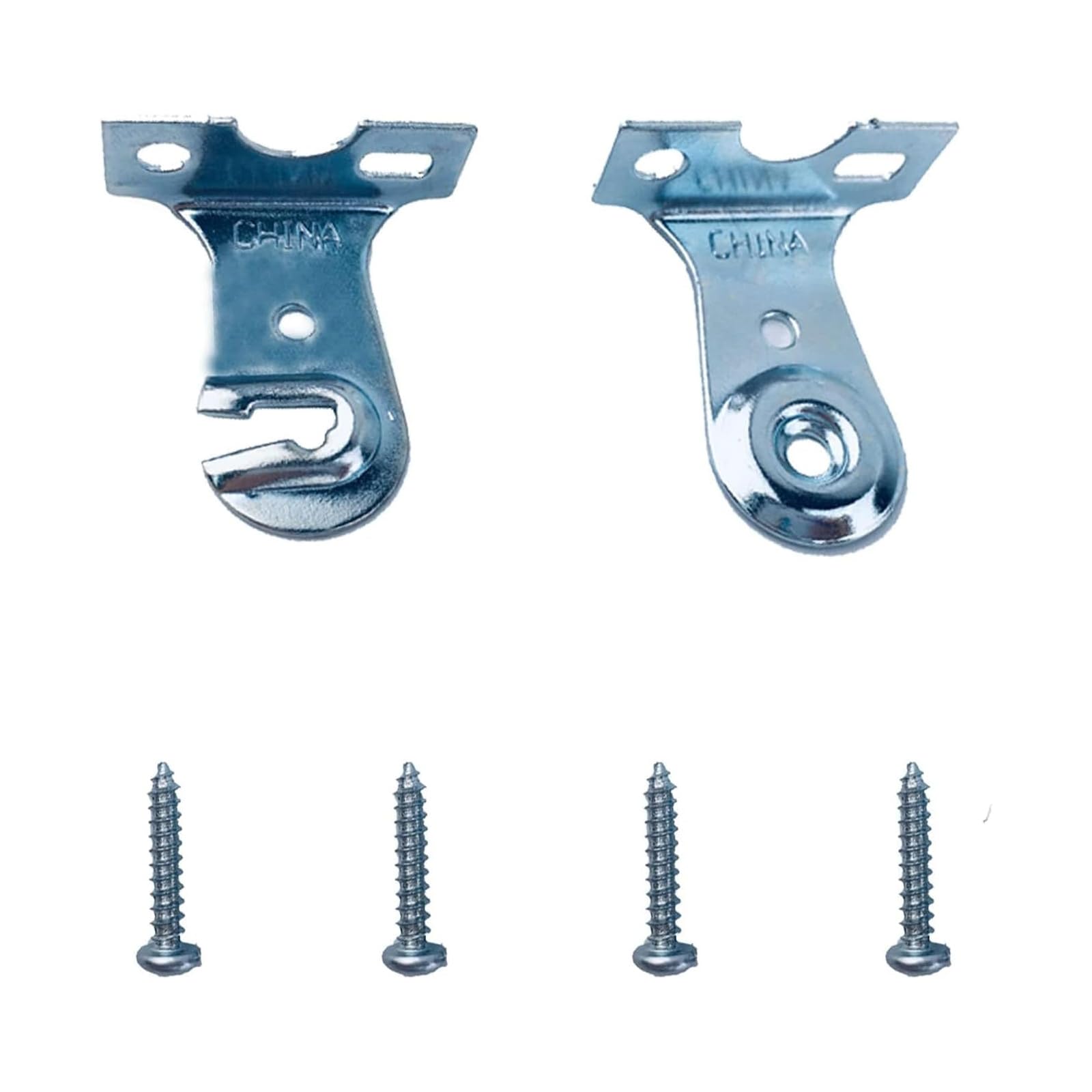 YingEnter 2pcs Roller Window Shade Outside Mount Brackets with Screws, Curtain Rod Holder, Zinc