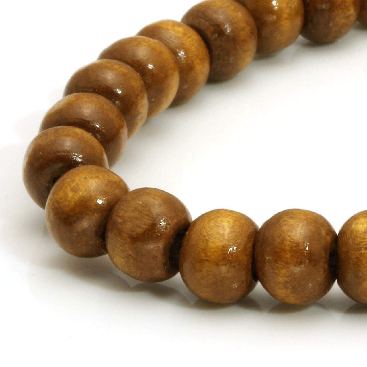 Bracciale con Perline di Legno per Uomo e Donna, Bracciale diffusore di Oli Essenziali con Pietra lavica.