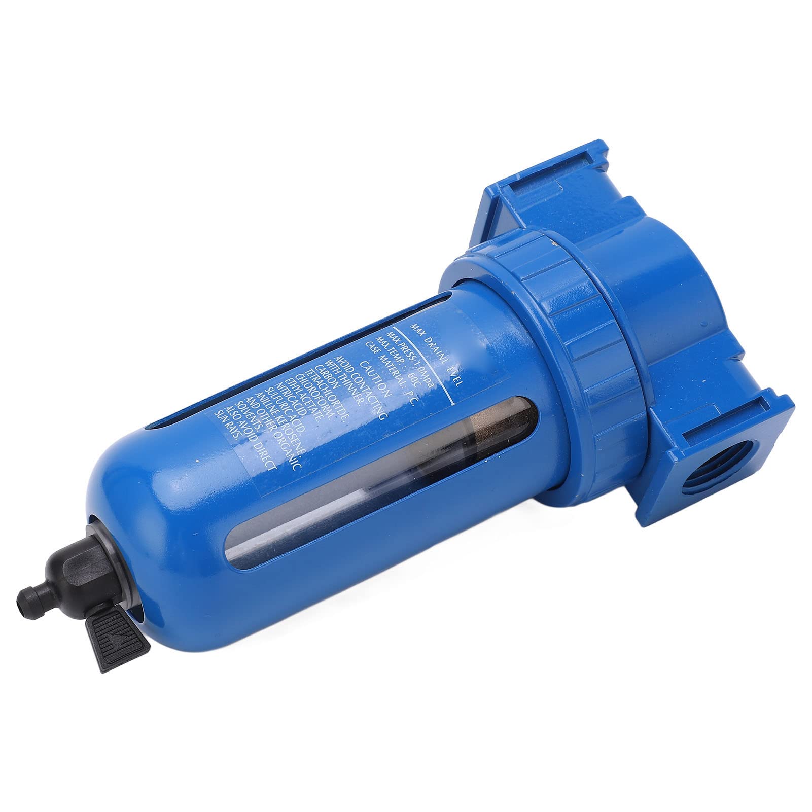 HUIOP Filtro Dell'aria Compressa, 5 Scarico Manuale, 145 Psi (1/4"NPT)