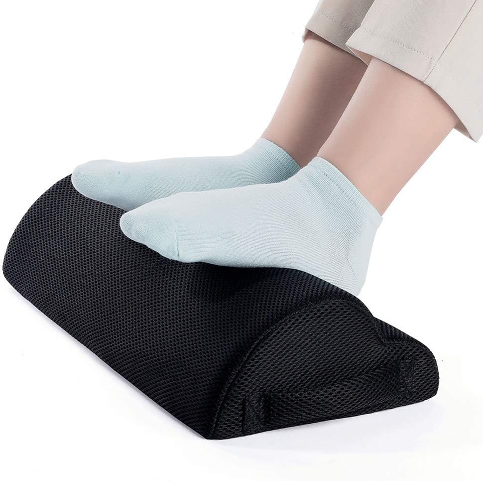 Ergonomic Leg Rest Pillow Comfortably Supports Legs, Back, and Waist, Black Suitable for Office, Home and Car (1)