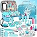 Produktbild Flybay Kinderschminke Set Mädchen, 24 PCS Abwaschbar Real Kinder Kosmetik Set mit Schminkkoffer Mädchen Spielzeug Weihnachten Geschenk für kleine Mädchen 4 5 6 7 8 Jahre Alte
