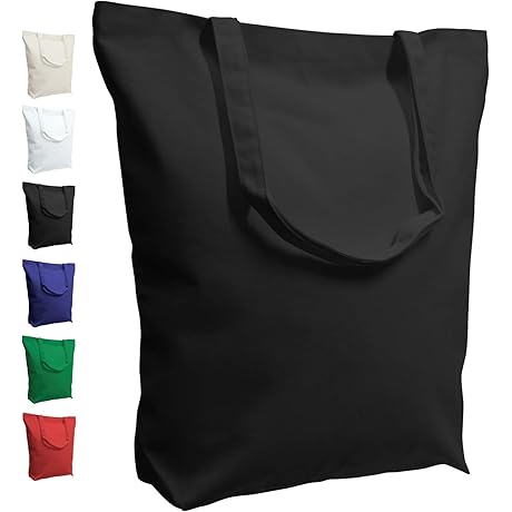 TOPDesign Super Strong Reusable Tote Bag in Black