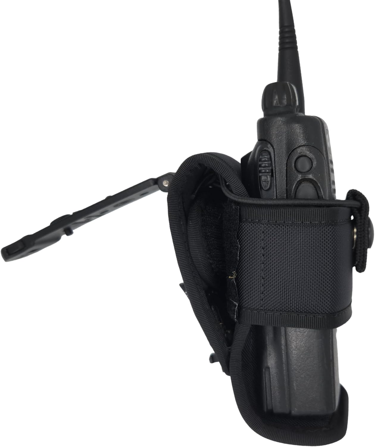 Hero’s Pride Ballistic Tac MOLLE Universal Radio Holder – Fits Most Radios – MOLLE & Belt Compatible, Molded Tactical Case – Durable 1680 Denier for Law Enforcement & First Responders