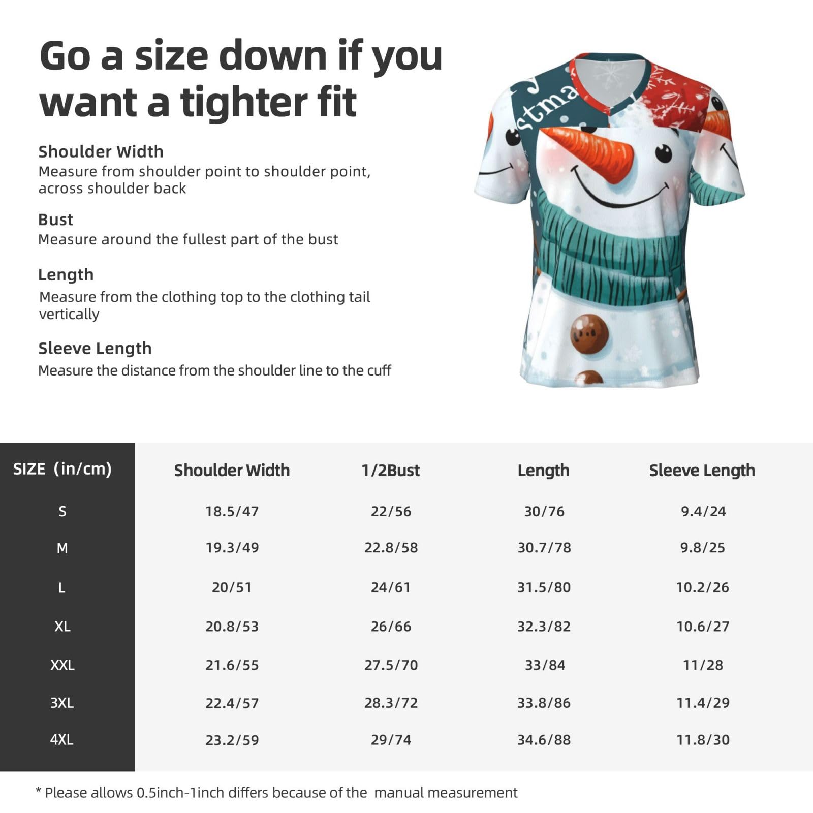 Stylish Athletic Sports Jersey Christmas-Snowman Men's Rugby Jersey Small Black