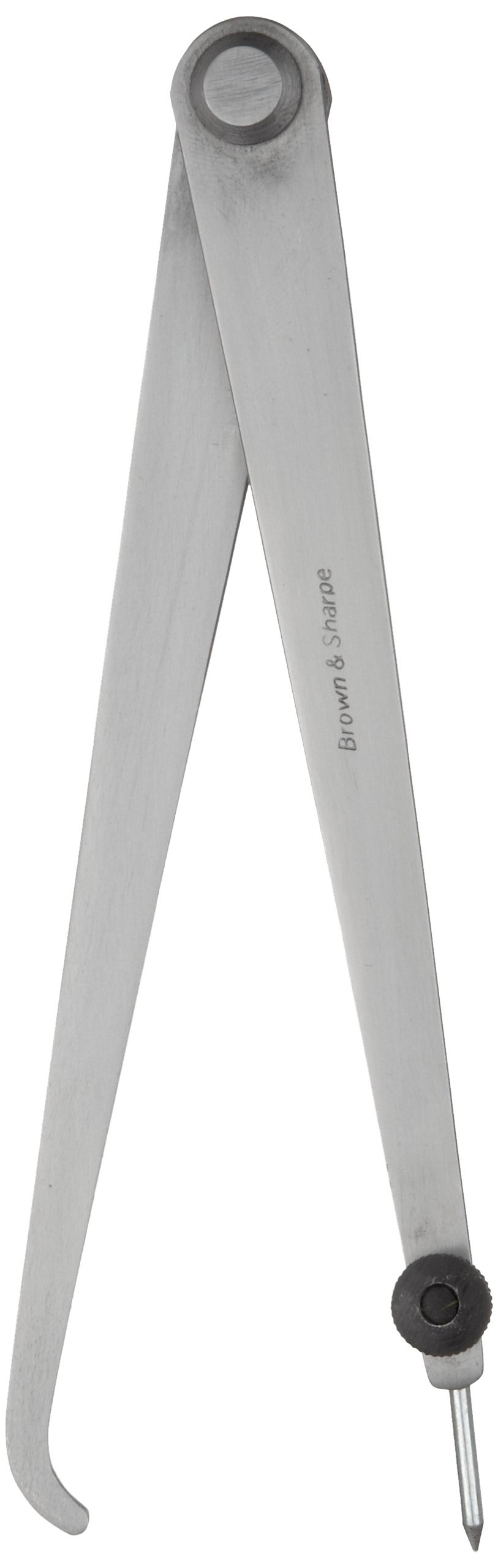 TESA Brown & Sharpe 599-836-6 Hermaphrodite Joint Caliper, Stainless Steel, Flat Leg, 0-6" Range