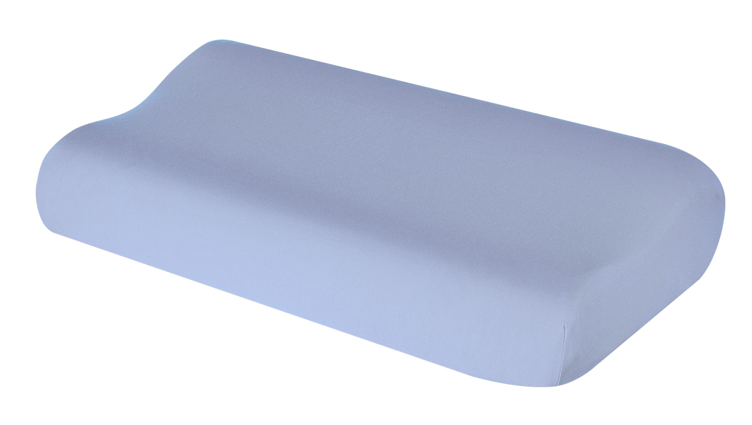 Cushion Cover for Neck Pillow Neck Support Pillow Health Pillow Made of Cotton for Sizes from 35 x 60 to 45 x 75 cm (Light Blue 102)