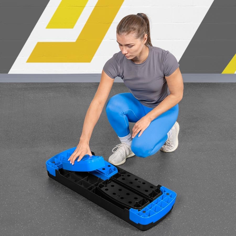 METIS Fitness/Exercise Step – Adjustable Height Levels (4in, 6in & 8in) | Aerobic Step - Home Gym Equipment | Step Up Box For Exercise | [2 Color Options]
