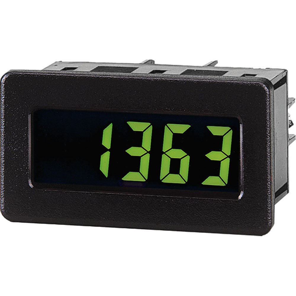 Red Lion DT8 Adjustable Time Base Rate Indicator with Red Backlight, 5 Digit LCD Display, 3.6 VDC Lithium Battery Power