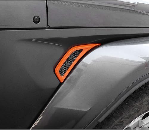 Miniatura 14 de Voodonala Para Jeep JL Lateral Aire Acondicionado Salida Decoración Decoración Trim para Jeep Wrangler JL JLU Gladiator JT 4xe, ABS Rojo