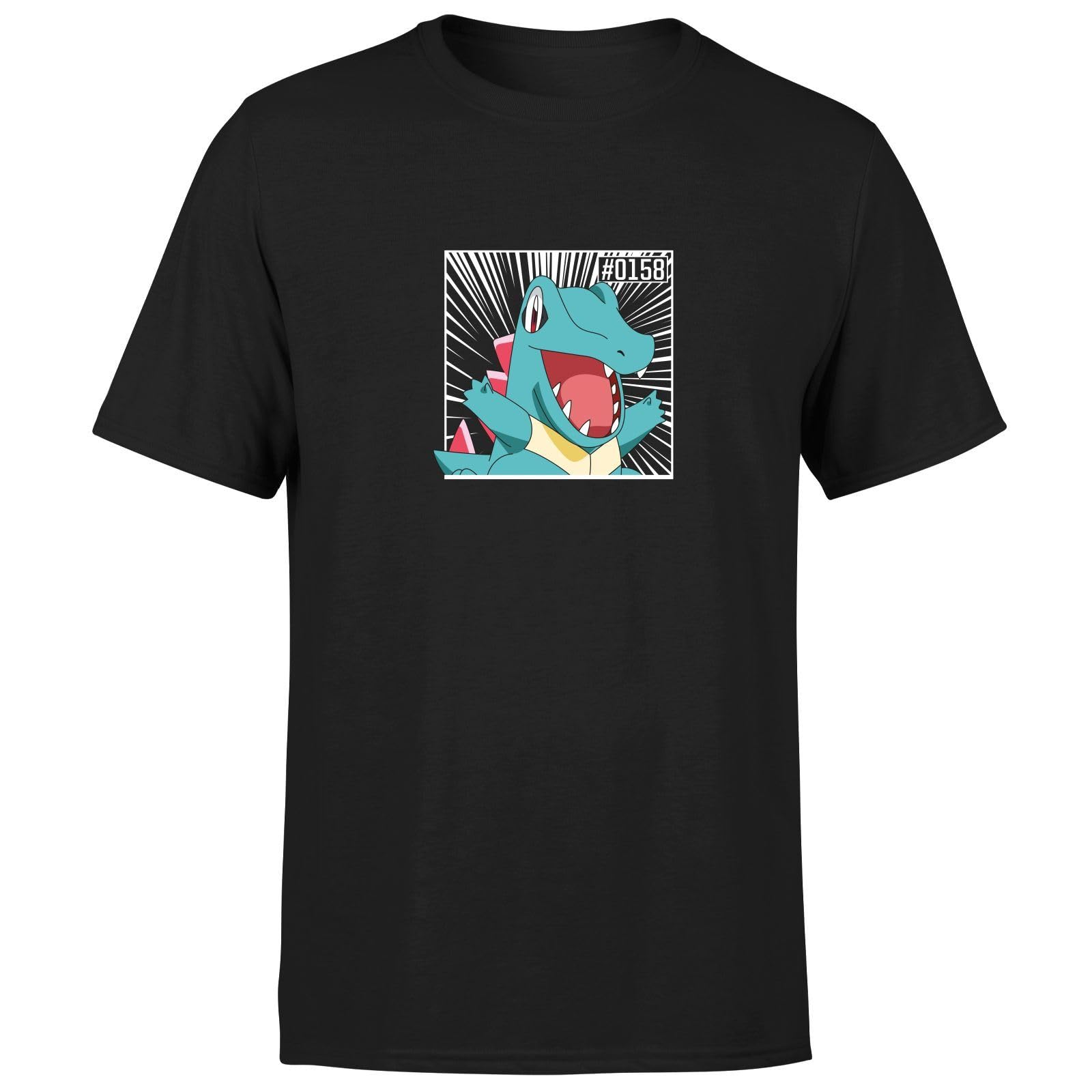 Zavvi Unisex Multi Official Pokémon Totodile T-Shirt Mens Black - S