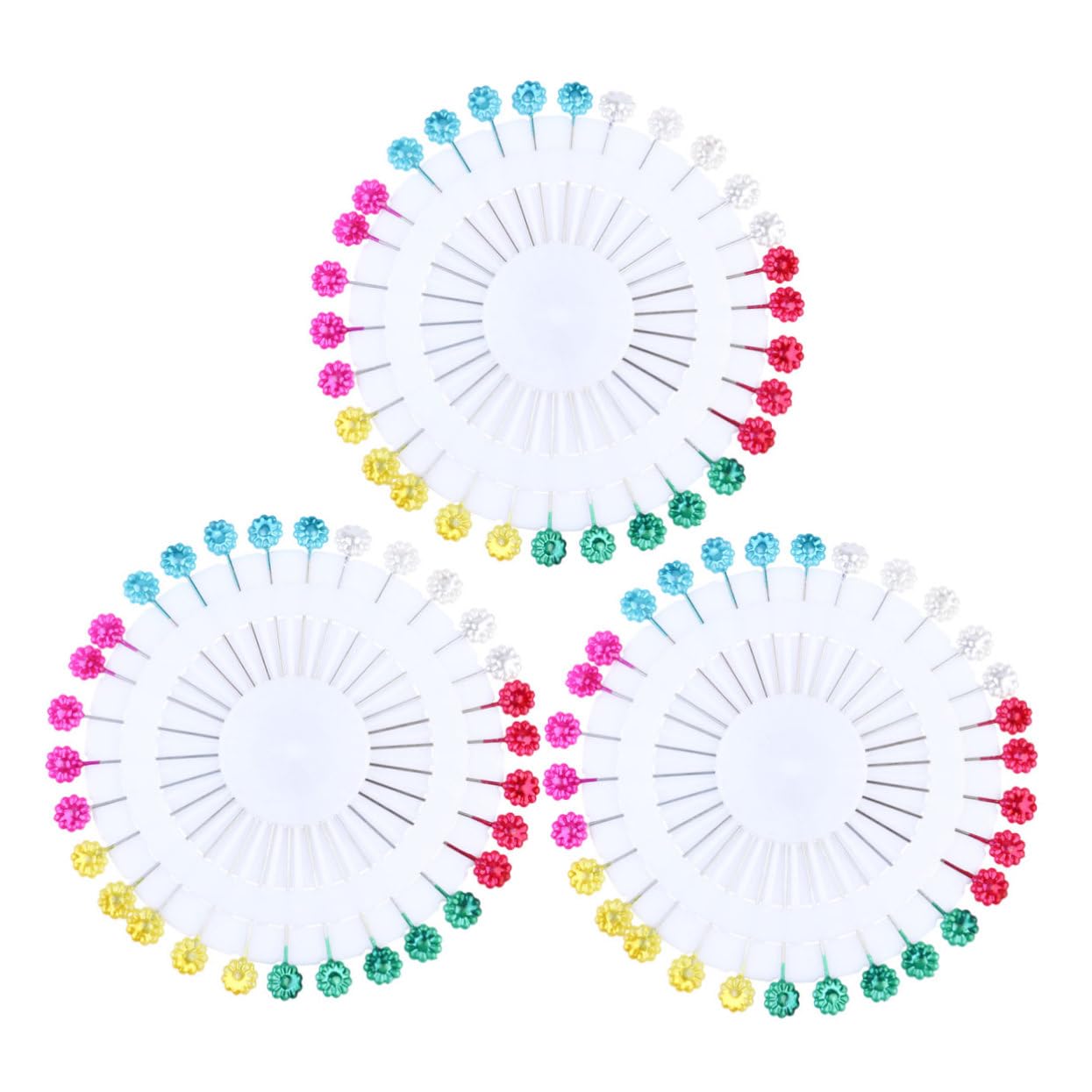 ERINGOGO Sturdy Embroidery Needles Pushpin for Maps 3 Pack Ideal for Fabric Beaded Embroidery